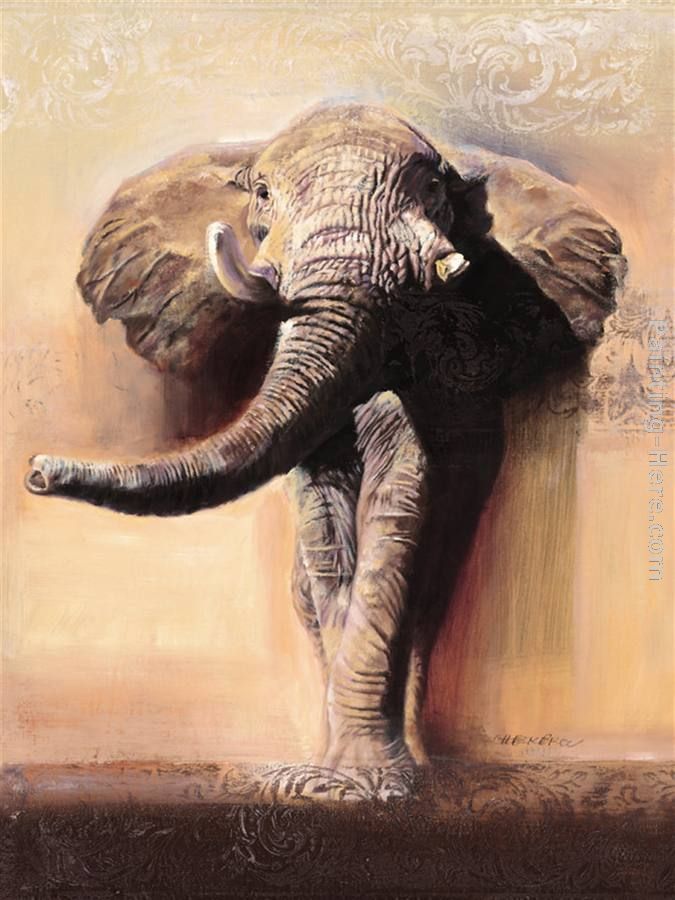 King of Savannah painting - Talantbek Chekirov King of Savannah art painting